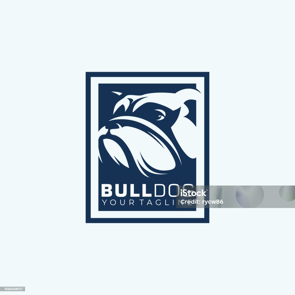 Bulldog Interfaces Design Bulldog Design Vector Illustration Template Idea Stock Illustration ...
