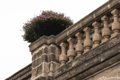 Antique balcony with Flowers.