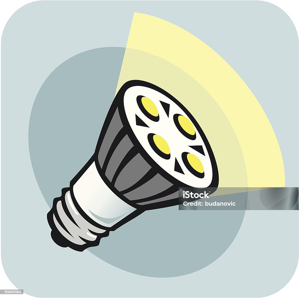 LED Light Bulb LED light bulb, energy efficient, a part of the "Switch Labels" collection. Big Idea stock vector