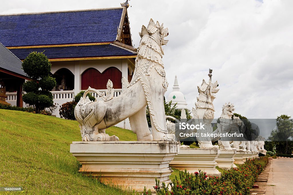 Statua di singha - Foto stock royalty-free di Ambientazione esterna