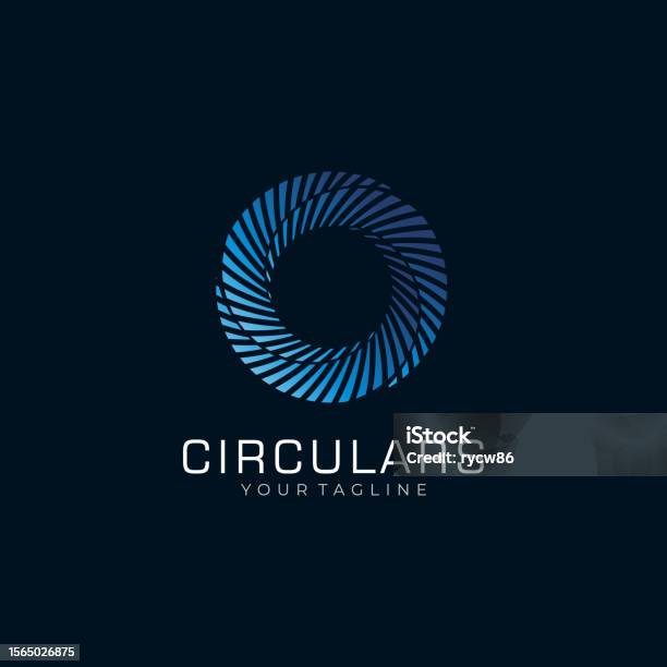 Circularity Model Blue Blue Circular Design Vector Illustration Template Idea Stock ...