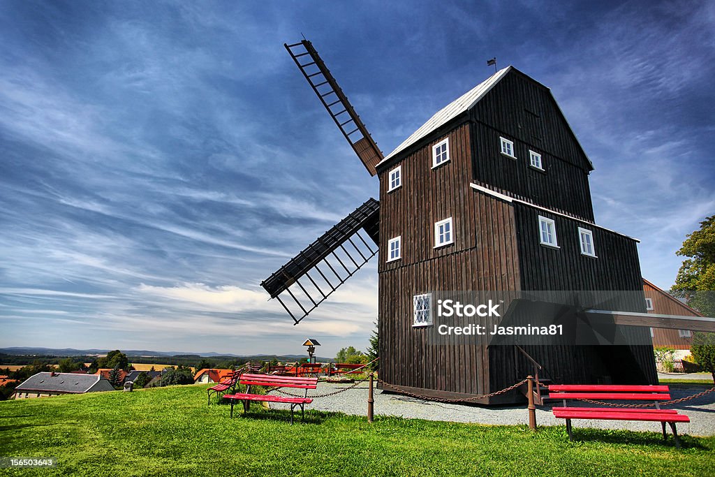 Windmühle - Lizenzfrei Baugewerbe Stock-Foto