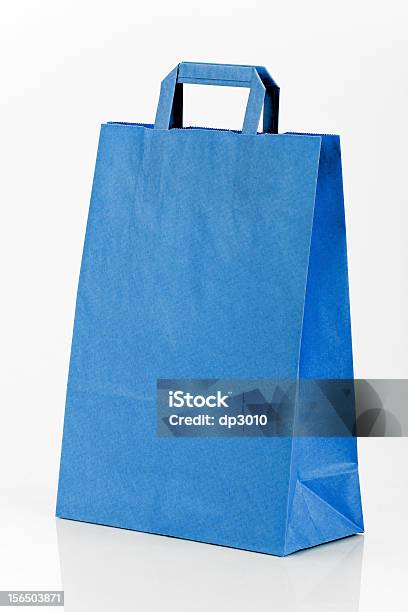Azul Saco De Compras - Fotografias de stock e mais imagens de Azul - Azul, Comércio - Consumismo, Conceito