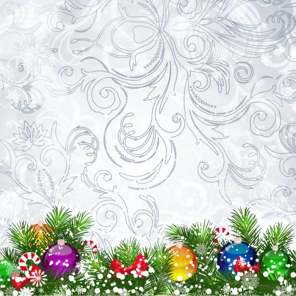 Vector illustration of Christmas background.