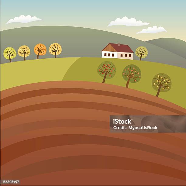 Ilustración de Highlands y más Vectores Libres de Derechos de Peral - Peral, Vector, Campo arado