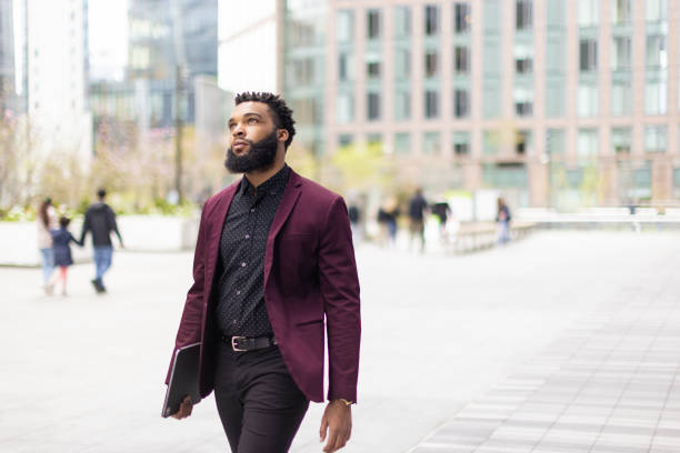 istock Black businessman in Hudson Yards, NYC 1565059110
