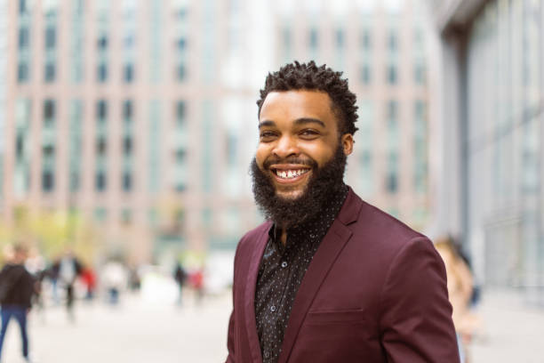 istock Black businessman in Hudson Yards, NYC 1565060199