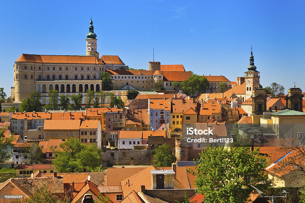 Mikulov (Nikolsburg) zamek i miasto - Zbiór zdjęć royalty-free (Mikulov)