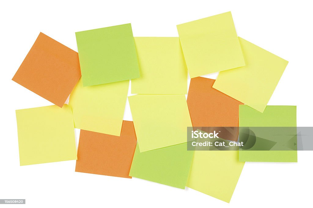 Post-it nota sullo sfondo - Foto stock royalty-free di Appiccicoso