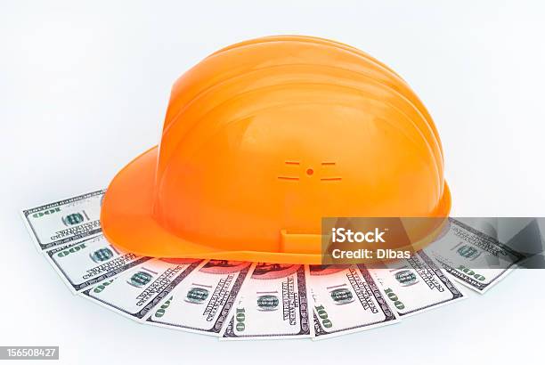 Foto de Capacete De Segurança E De e mais fotos de stock de Artigo de vestuário para cabeça - Artigo de vestuário para cabeça, Capacete - Equipamento, Capacete de trabalho