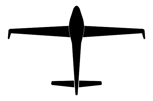 Aircraft glider icon