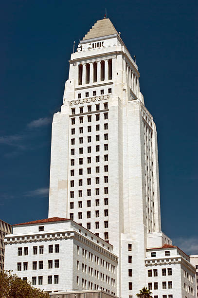 Arquitetura americana/Califórnia: Prefeitura de Los Angeles Los Angeles.  EUA, - foto de acervo