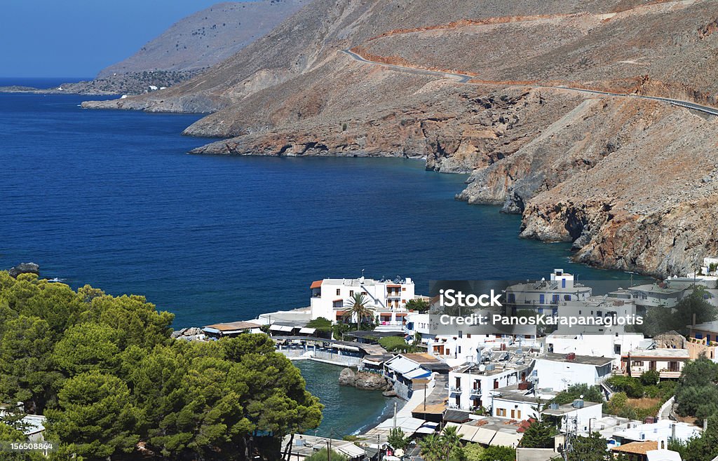Sfakia fishing village at Crete island in Greece Chania Stock Photo