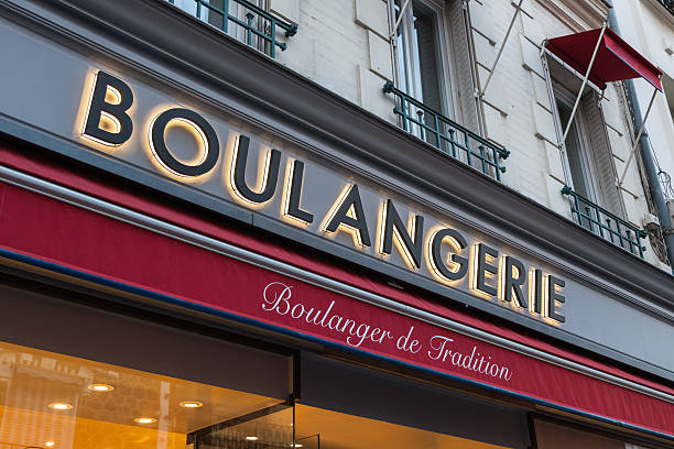 istock Boulangerie Sign in Paris 156518698