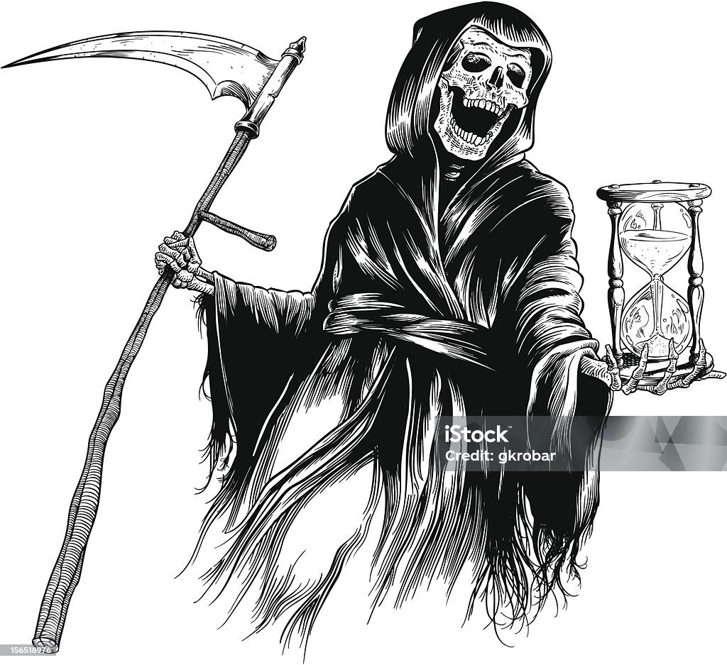 Sensenman Sensenmann Stock Vektor Art und mehr Bilder von Sensenmann - Sensenmann ...