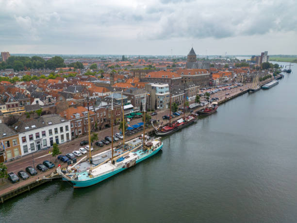 istock Kampen in Overijssel by drone 1565195423