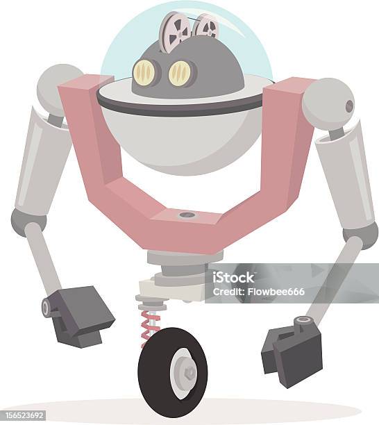Robot And Frank Einrad Stock Vektor Art und mehr Bilder von Arbeiter - Arbeiter, Autoscheinwerfer, Drehen