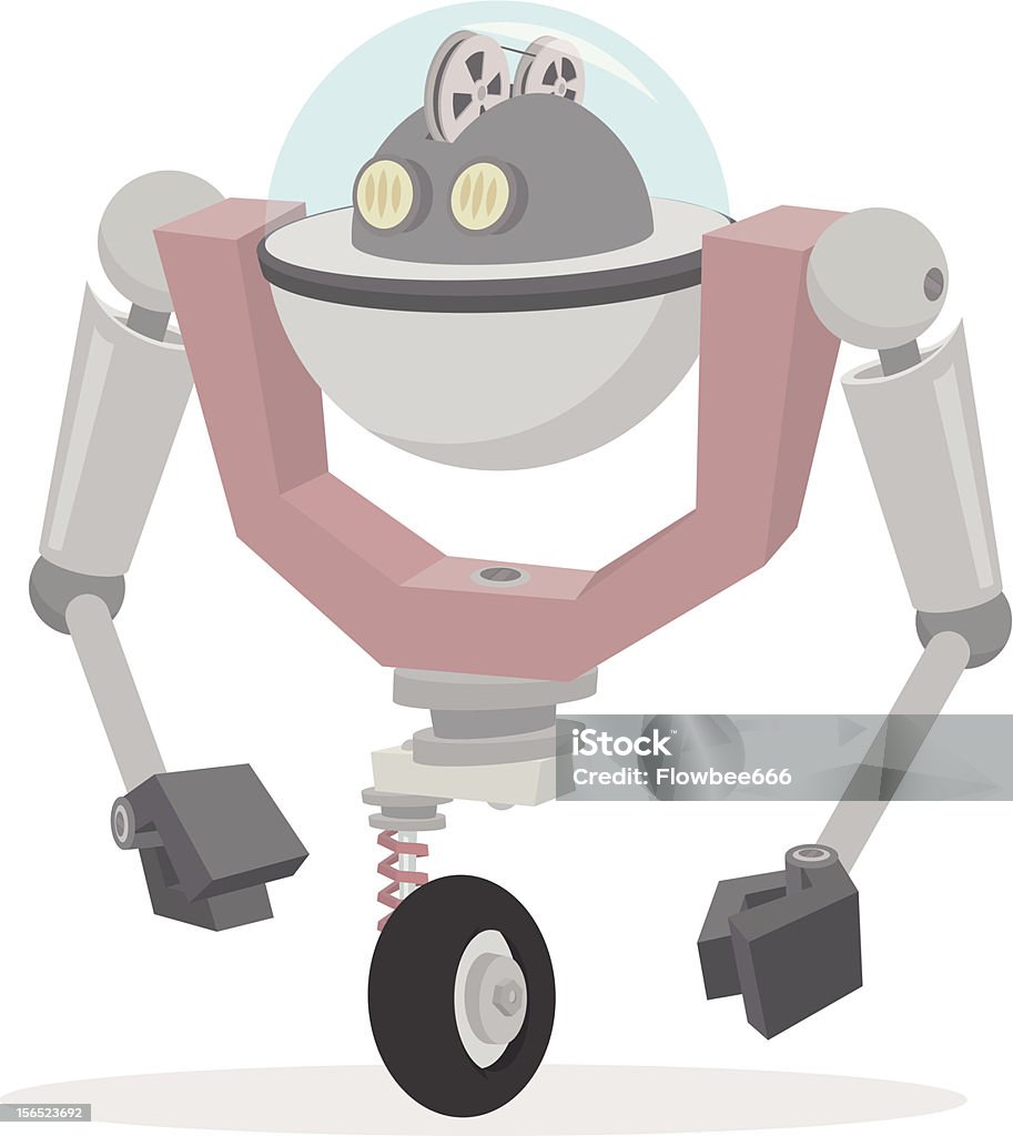 Roboter Monociclo - arte vettoriale royalty-free di Artiglio di uccello