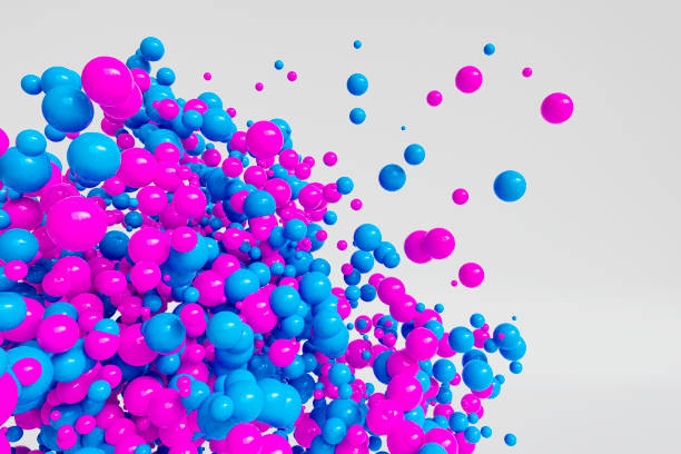istock Floating Spheres of Diverse Colors Create Enchanting Cloud 1565241516