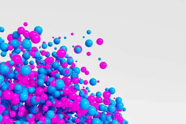 istock Kaleidoscopic Mix of Hovering Balls Form Captivating Cloud 1565241522