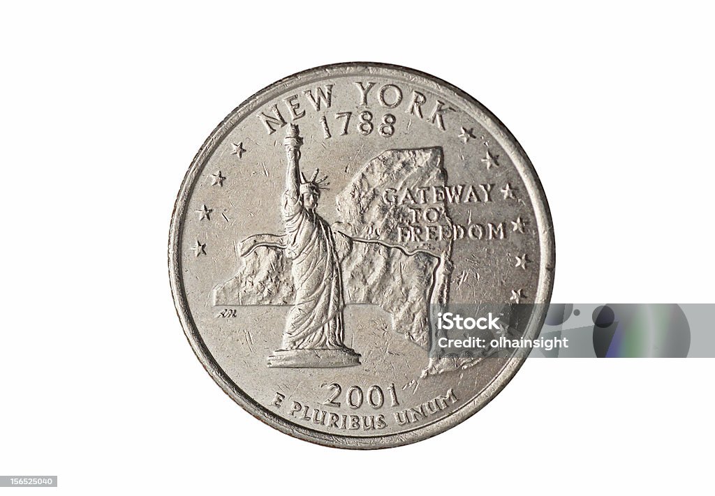 Trimestre de dólar - Foto de stock de 25 centavos de dólar royalty-free