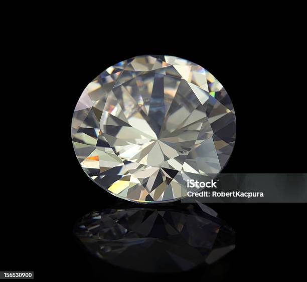 Foto de Impecável Diamond e mais fotos de stock de Diamante - Pedra preciosa - Diamante - Pedra preciosa, Branco, Cristal
