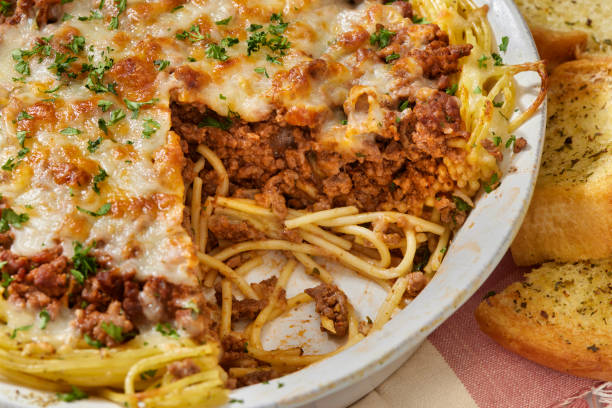 istock Baked Spaghetti Bolognese Pie 1565324746
