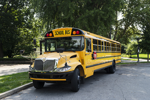 Yellow school bus, USA