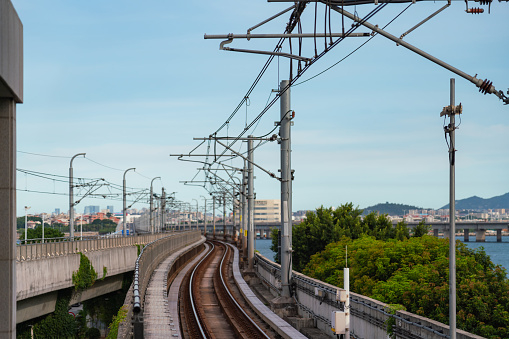 elevated subway tracks