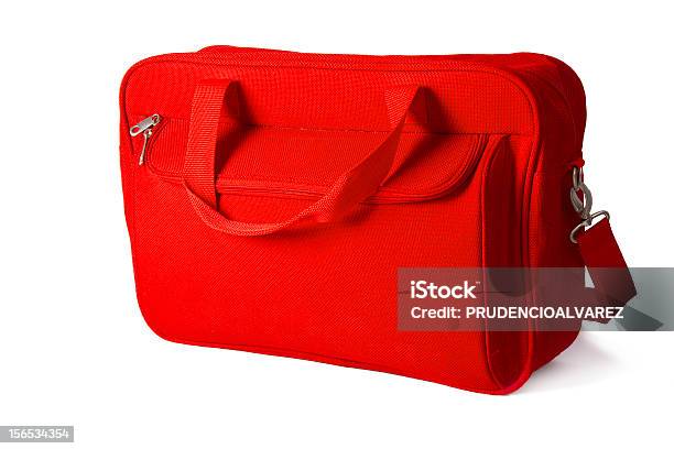 Valigia - Fotografie stock e altre immagini di Borsa per laptop - Borsa per laptop, Rosso, Bagaglio