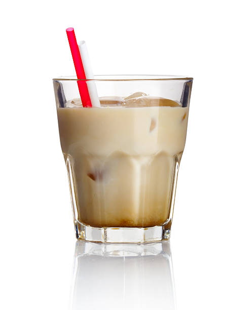 istock Alcohol cocktail 'white russian' isolated on white 156534460