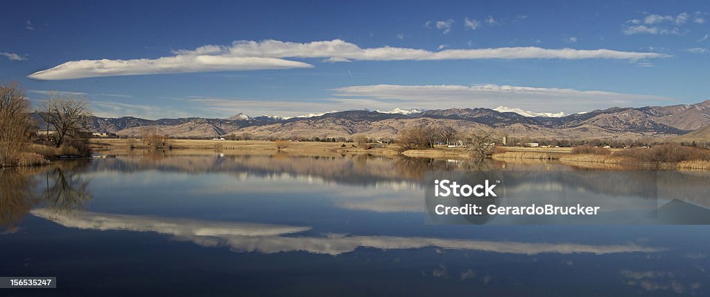 Lago Niwot Panorama - Foto de stock de Colorado royalty-free
