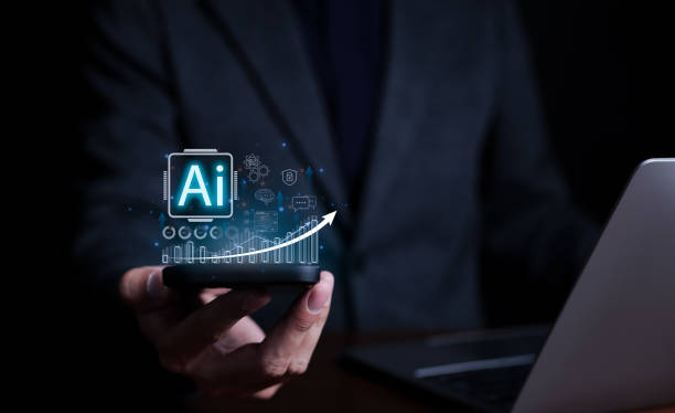 istock Artificial Intelligence technology concept. Businessmen use AI technology to create business analytics tools. and Use AI in everyday life. Data Management System, Generative ai, Machine learning, A.I., 1565366902