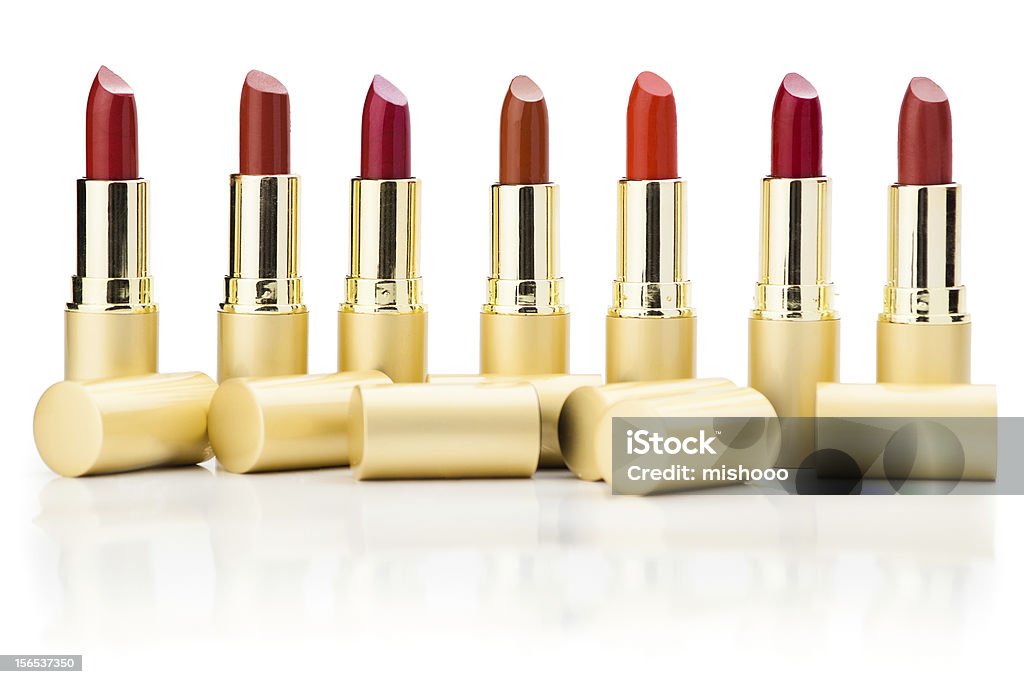 Fila de red lipsticks - Foto de stock de Belleza libre de derechos