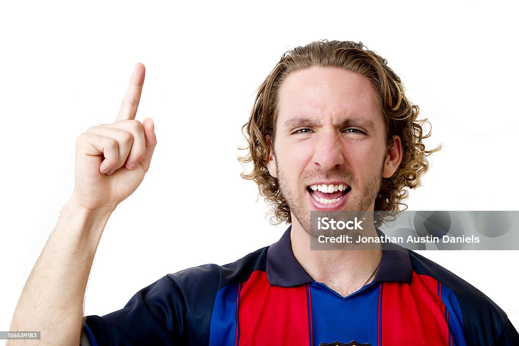 Maschio Calciatore è il numero uno - Foto stock royalty-free di Adulto