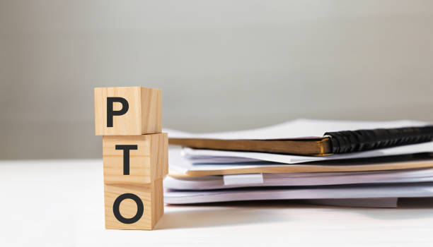 istock Business made word pto with wood building blocks. 1565404859