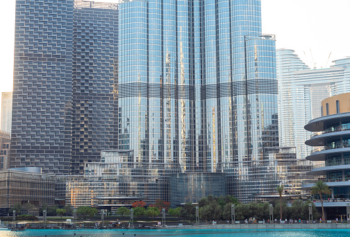 Dubai, United Arab Emirates - June 21, 2023: Burj Khalifa building in Dubai