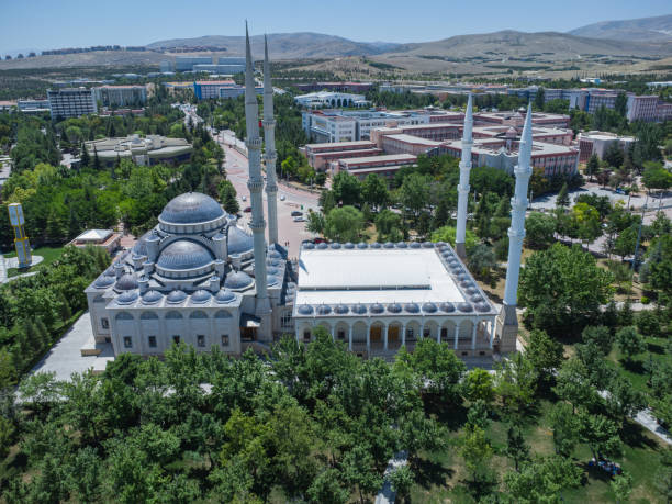 istock Konya Selcuk University Campus Mosque Drone Photos 1565433474
