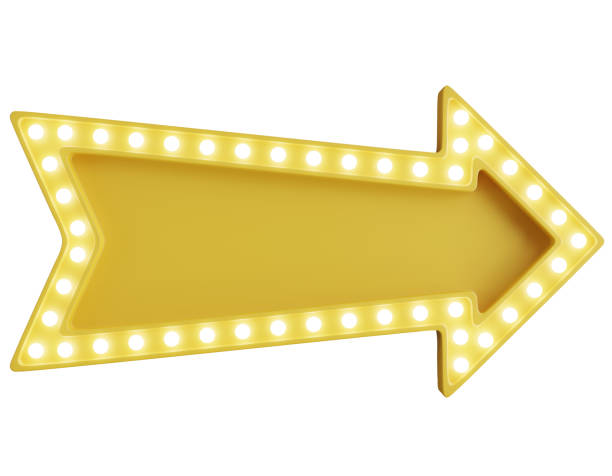 istock 3d render of yellow billboard with light bulb,with isolated background. 1565441572
