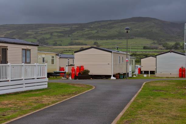 istock An alley in a caravan park with mountains 1565458338