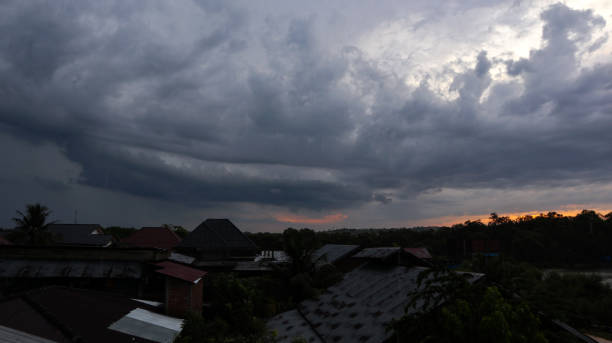 istock Threatening dark clouds covering the sky 1565471793