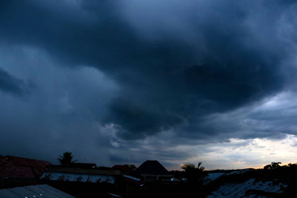 istock Threatening dark clouds covering the sky 1565471795