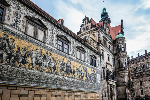 Procession of Princes Mural Wall, Furstenzug in Dresden, Saxony in Germany