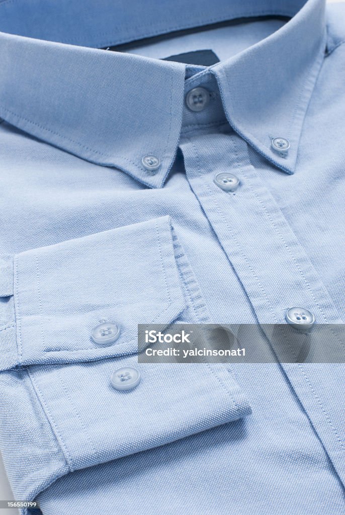 Camisa azul - Foto de stock de Algodón - Textil libre de derechos