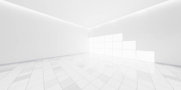 istock 3d rendering of empty room and tile floor for background. 1565524162