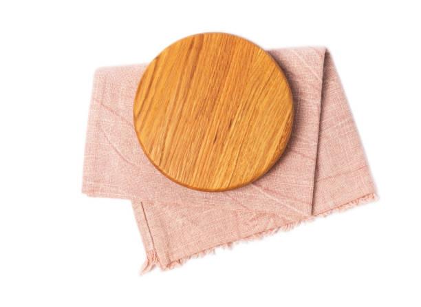 istock Cutting board isolated on white background. Handmade cutting board wood cutting board. Wooden board on a white background. MOCKUP. Design. 1565682721