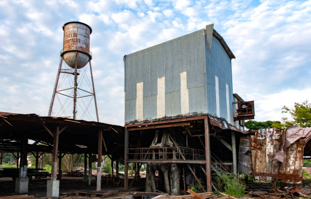 Old water tower and derelict factory An old water tower stands behind a derelict factory.  The site is a symbol of industrial decline in Selma, Alabama.
Selma, AL, USA
07/20/2023 robert michaud stock pictures, royalty-free photos & images