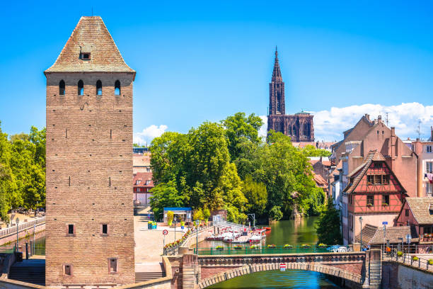 istock Strasbourg scenic river canal and architecture view 1565777842