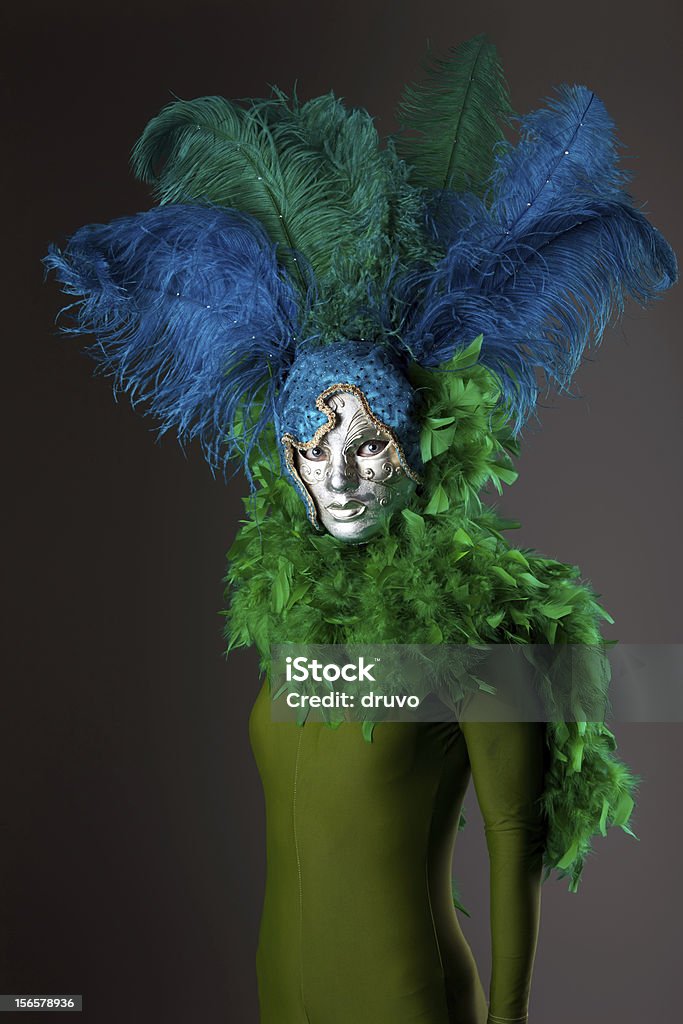 Mulher em uma máscara veneziana - Foto de stock de Adulto royalty-free