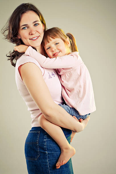 istock Mother with her little girl 156579097